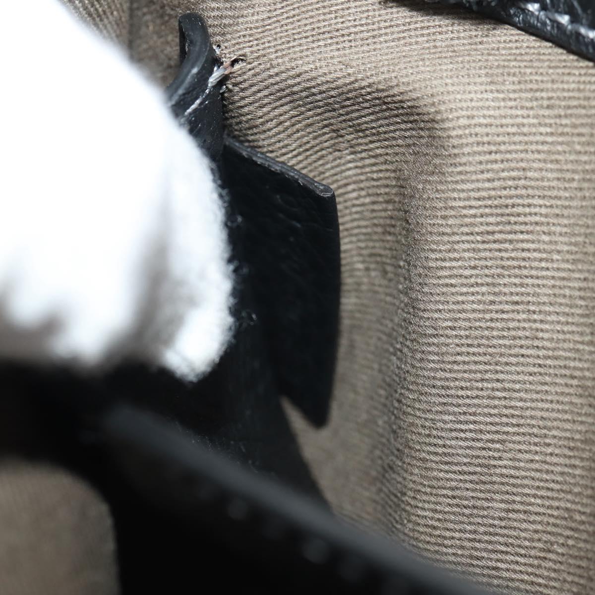 Chloe Mercy Waist Bag Leather Black Gold Auth BA7541