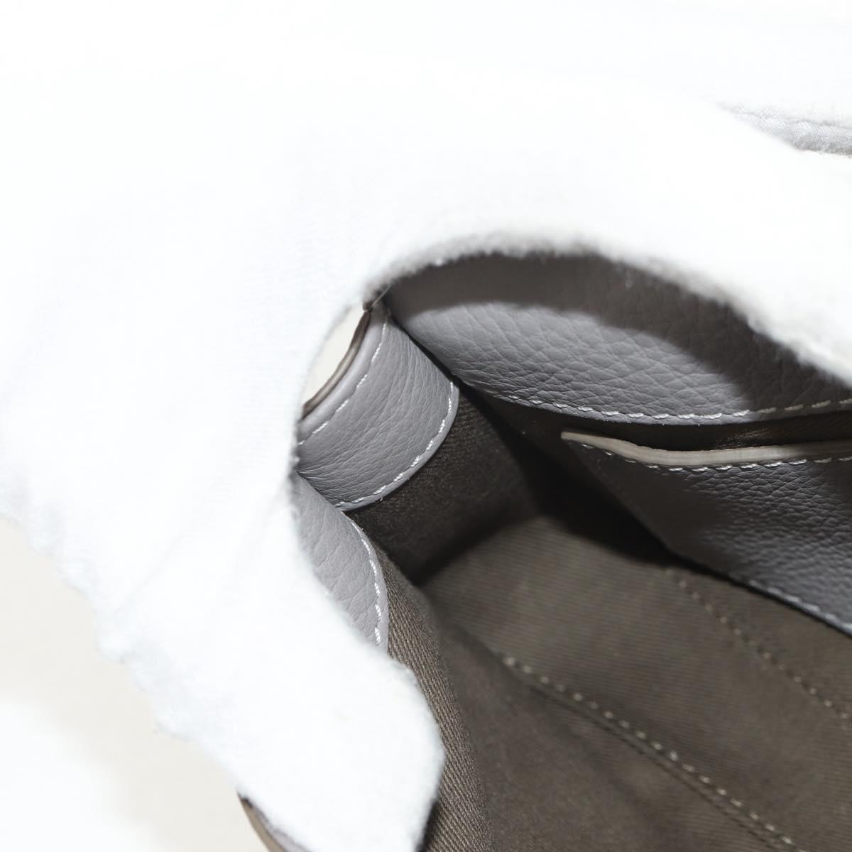 Chloe Mercy Waist Bag Leather Gray Gold Auth BA7542