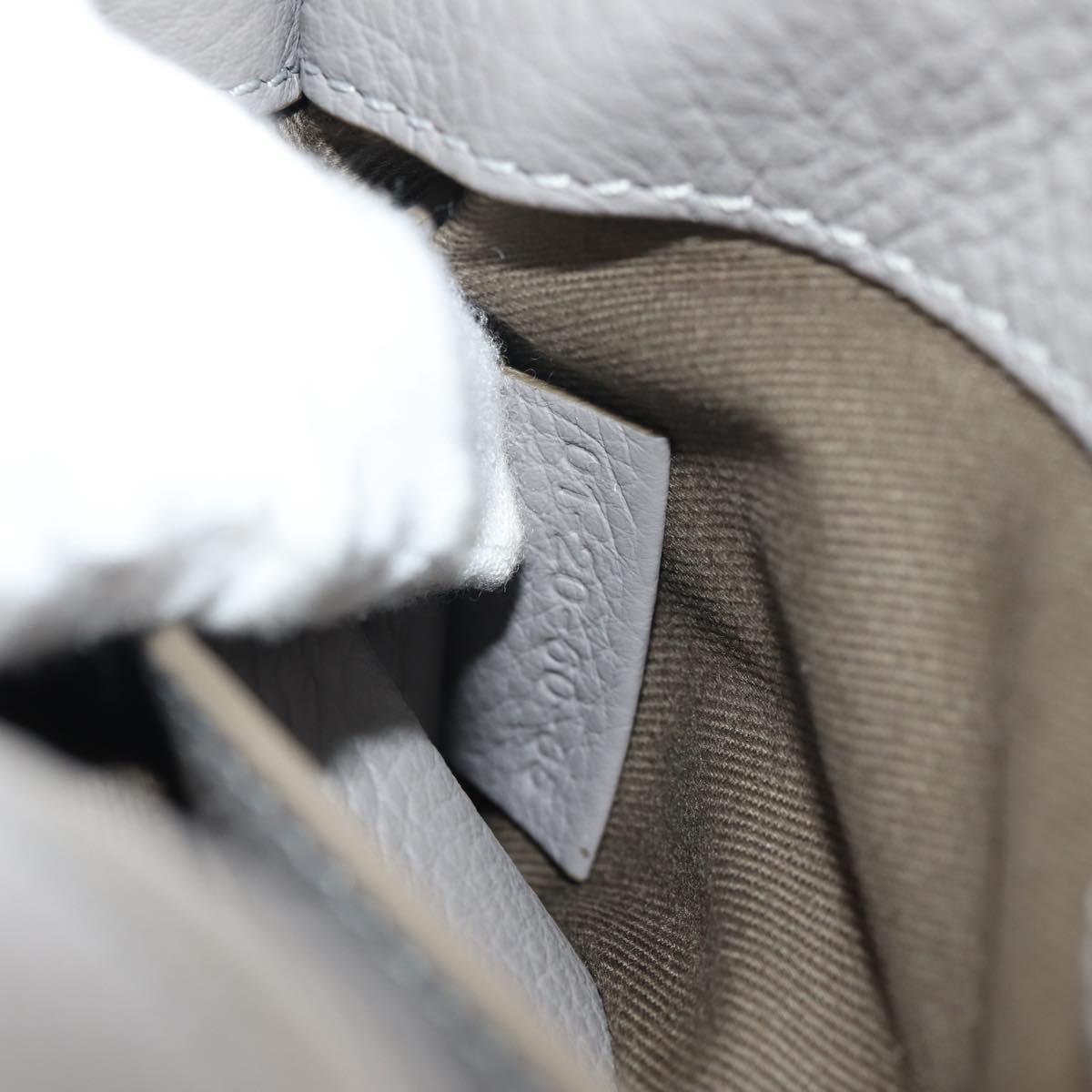 Chloe Mercy Waist Bag Leather Gray Gold Auth BA7542