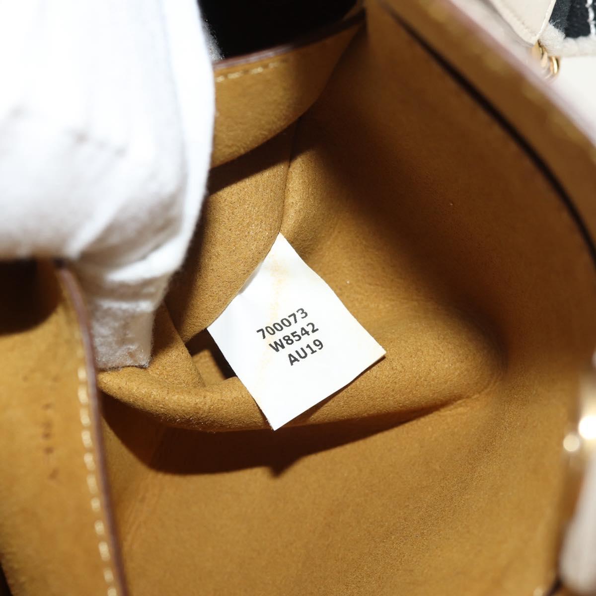 Stella MacCartney Shoulder Bag Leather Beige gold Auth BA7552