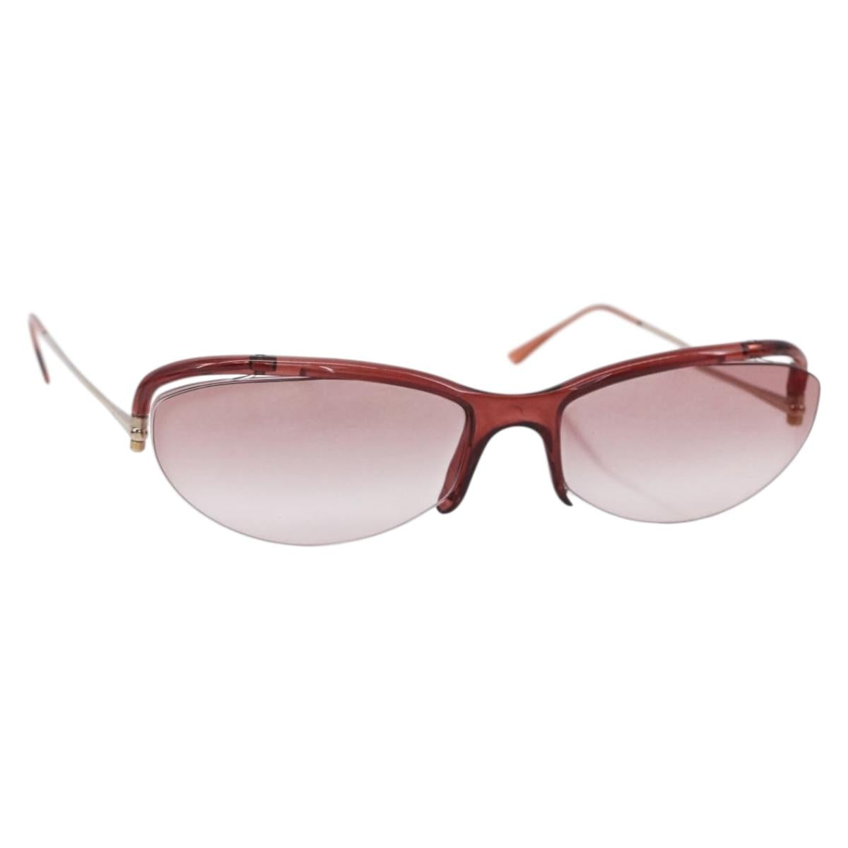 PRADA Sunglasses plastic Pink Auth BA7564