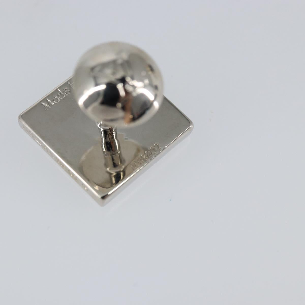 LOUIS VUITTON Bouton De Manchette Stratos Cuffs metal Silver M68252 Auth BA7567