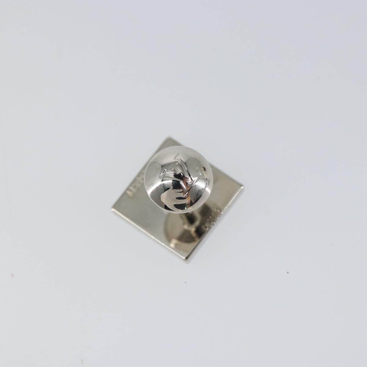 LOUIS VUITTON Bouton De Manchette Stratos Cuffs metal Silver M68252 Auth BA7567