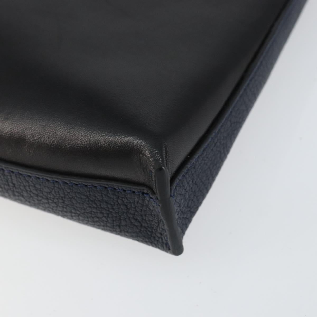 Chloe Shoulder Bag Leather Black Gold Auth BA7568