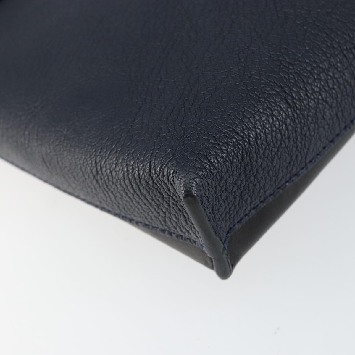 Chloe Shoulder Bag Leather Black Gold Auth BA7568