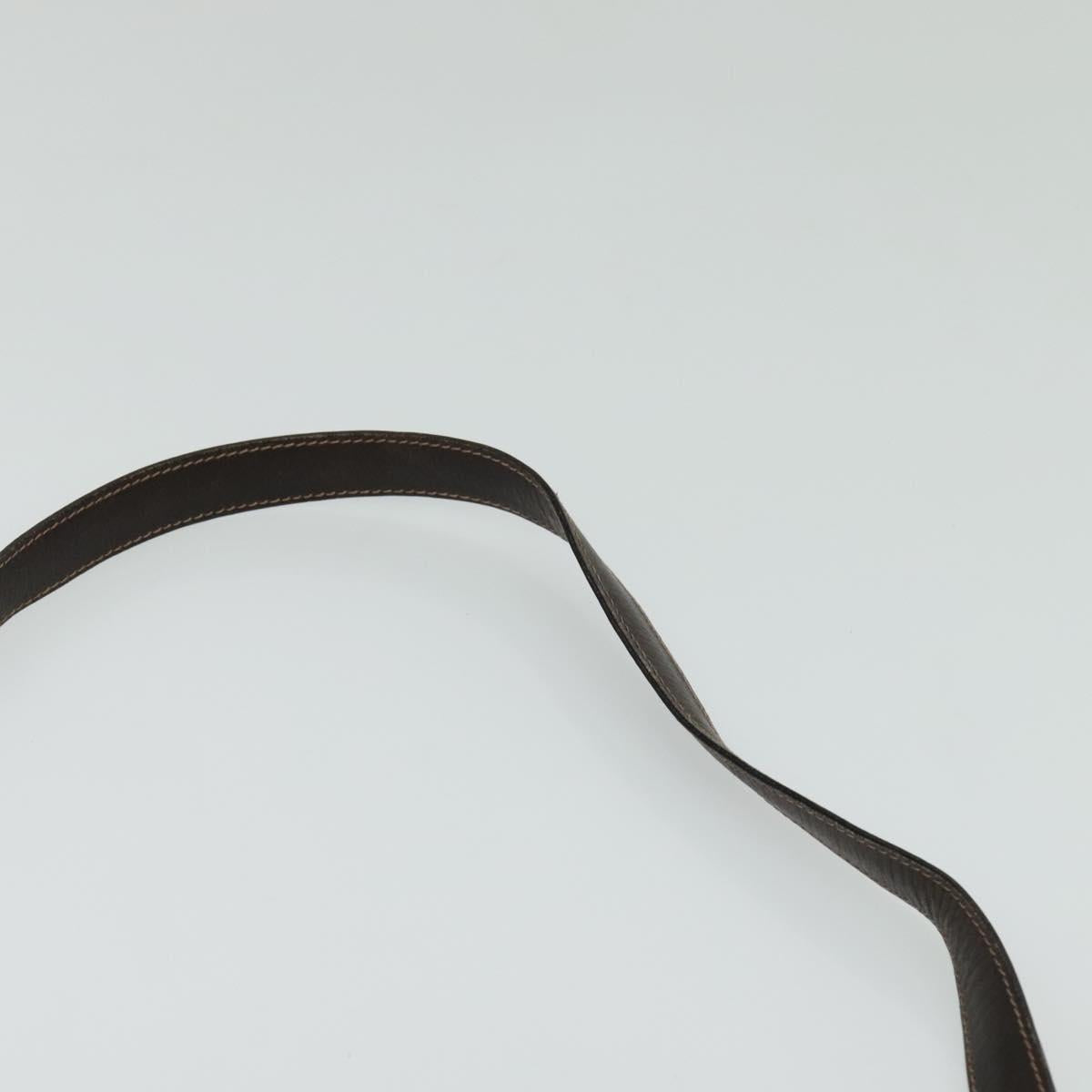 CELINE C Sulky Shoulder Bag Canvas Beige Auth BA757