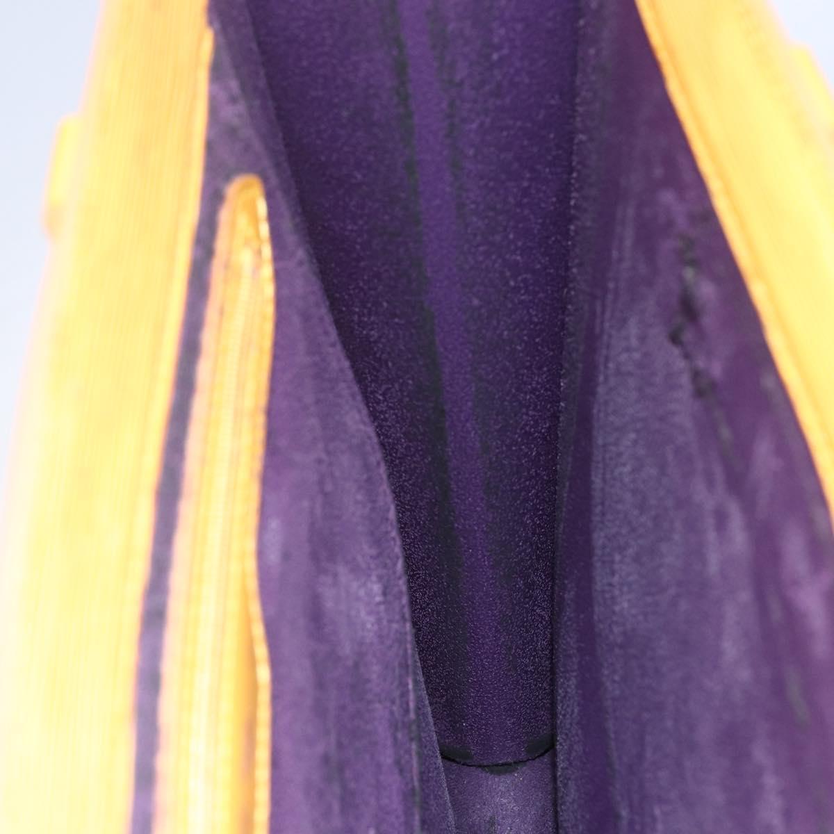 LOUIS VUITTON Epi Sac Plat Hand Bag Yellow M52079 LV Auth BA7577