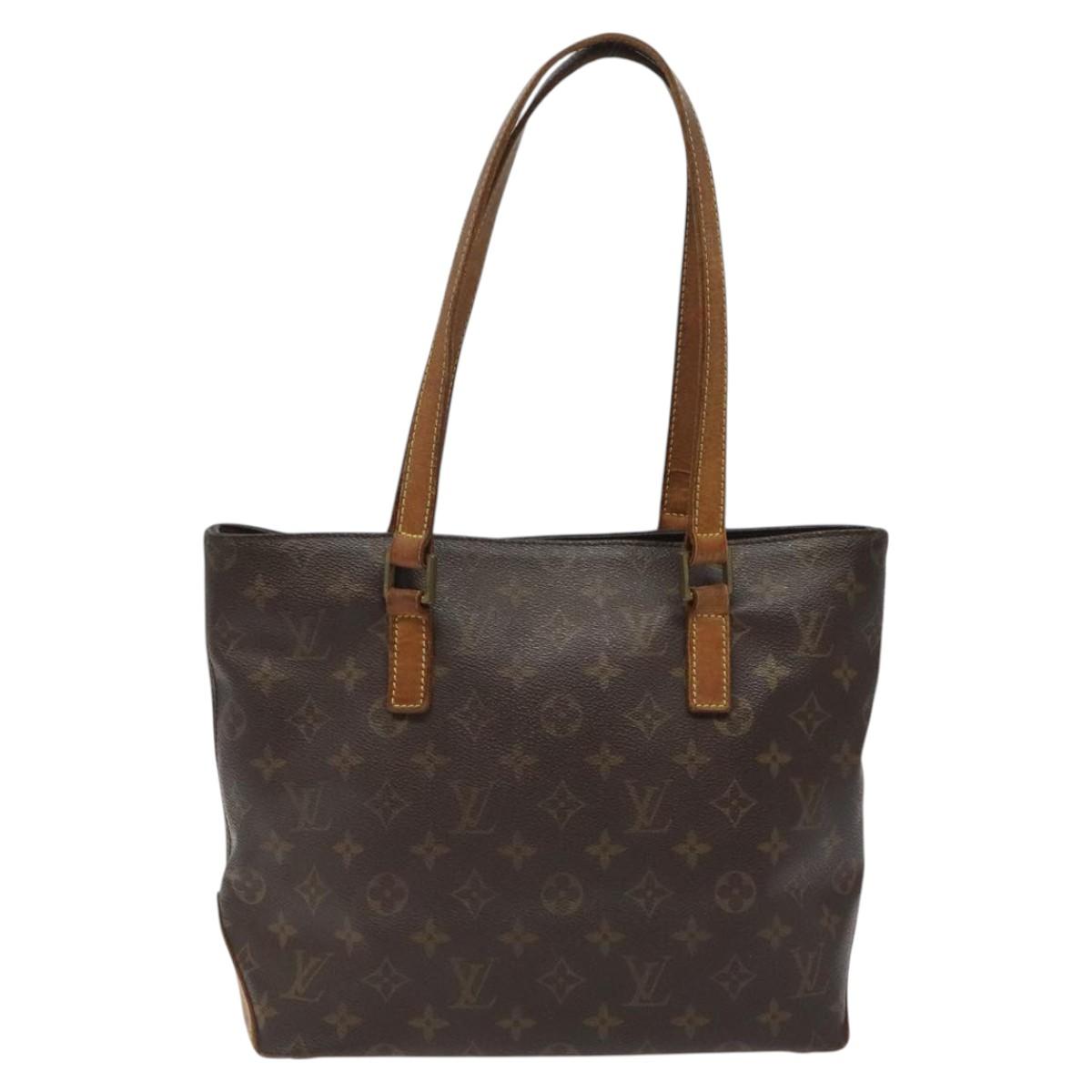 LOUIS VUITTON Monogram Cabas Piano Tote Bag M51148 LV Auth BA758