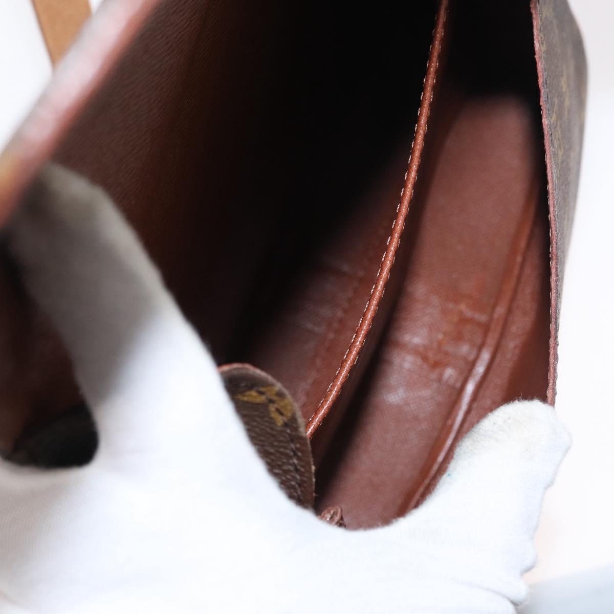 LOUIS VUITTON Monogram Cartouchiere MM Shoulder Bag M51253 LV Auth BA7584