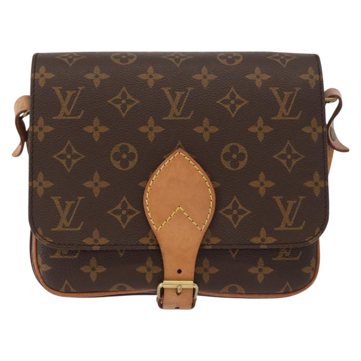 LOUIS VUITTON Monogram Cartouchiere MM Shoulder Bag M51253 LV Auth BA7584