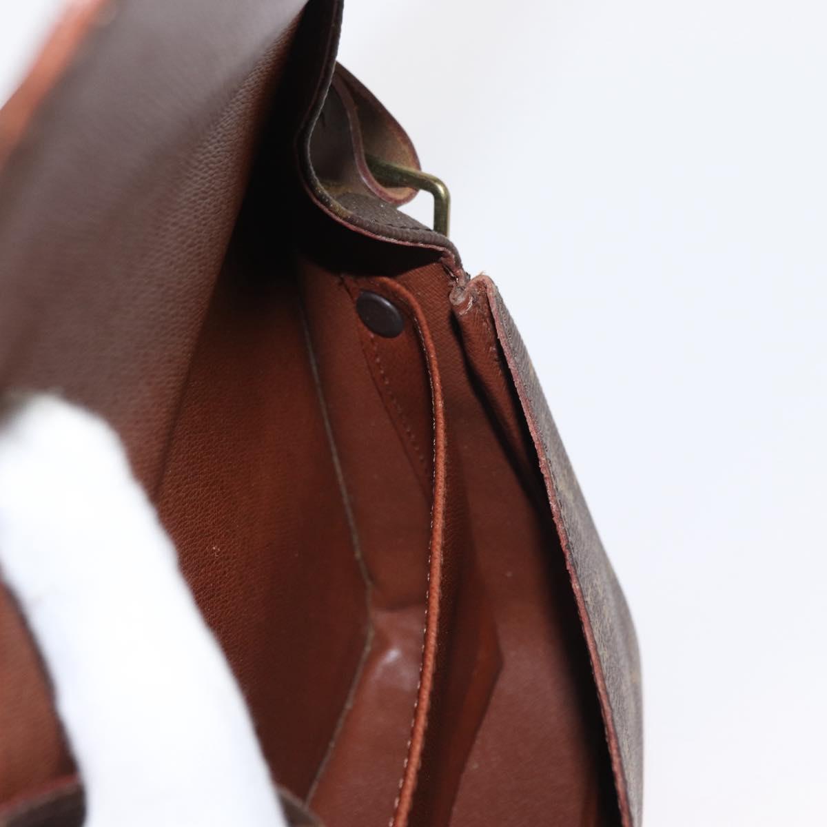 LOUIS VUITTON Monogram Cartouchiere MM Shoulder Bag M51253 LV Auth BA7584