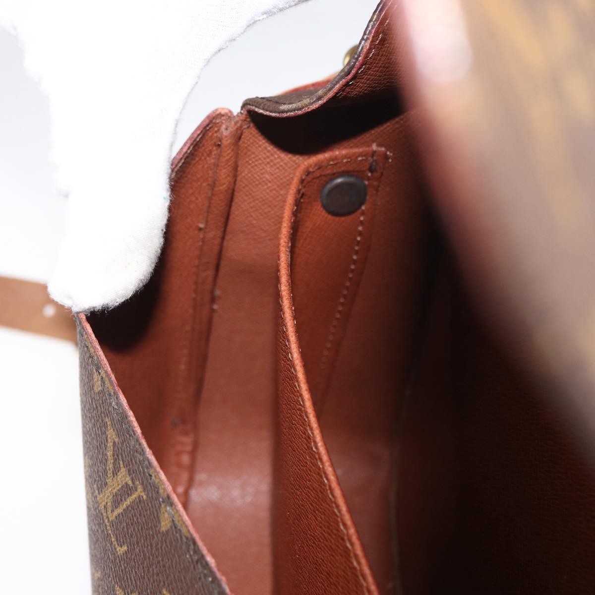 LOUIS VUITTON Monogram Cartouchiere MM Shoulder Bag M51253 LV Auth BA7584