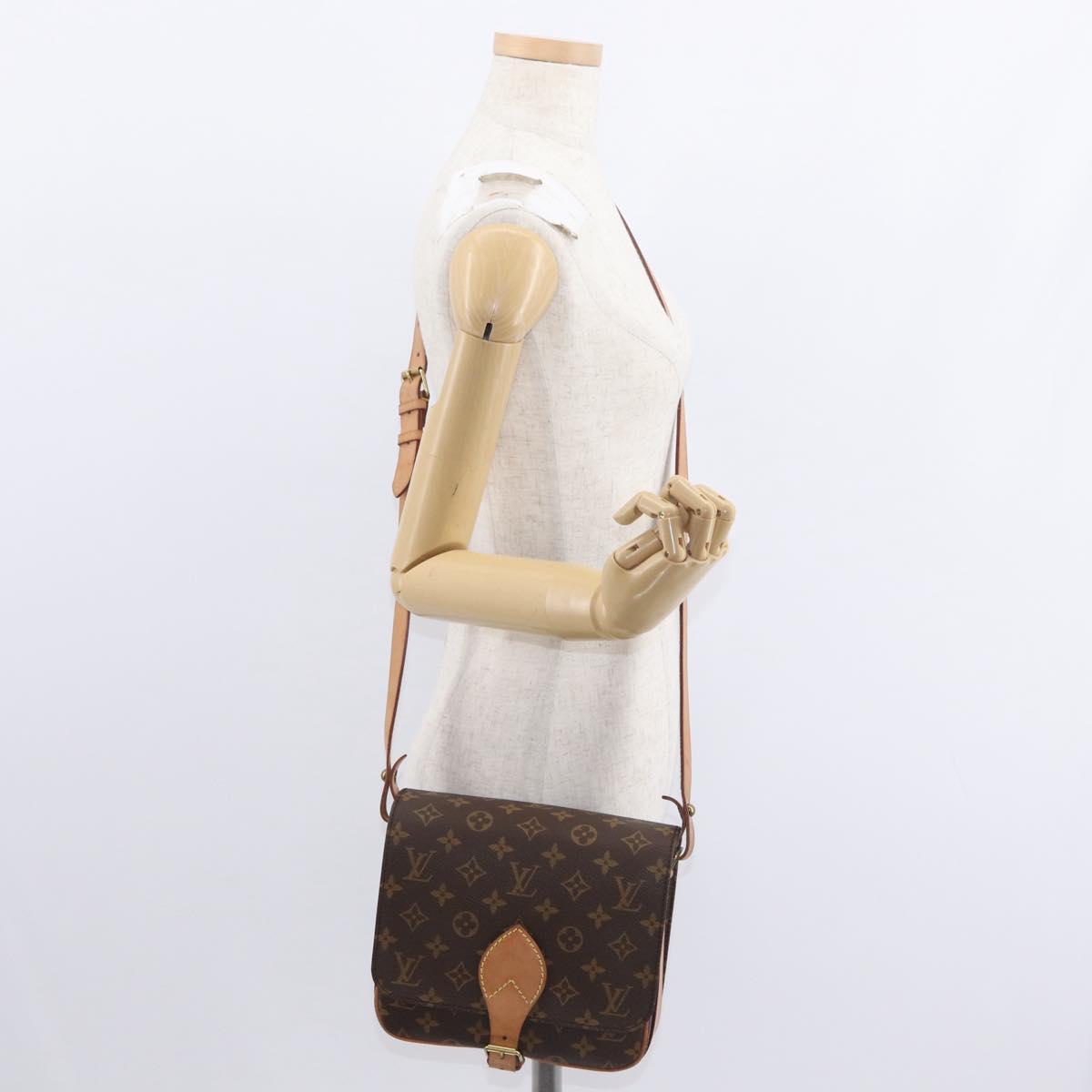 LOUIS VUITTON Monogram Cartouchiere MM Shoulder Bag M51253 LV Auth BA7584
