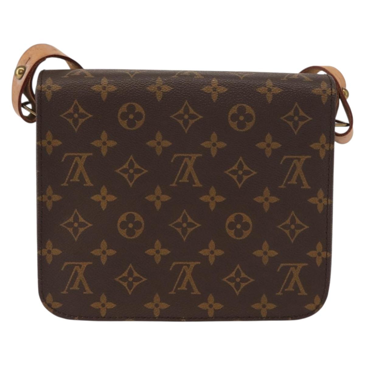 LOUIS VUITTON Monogram Cartouchiere MM Shoulder Bag M51253 LV Auth BA7584