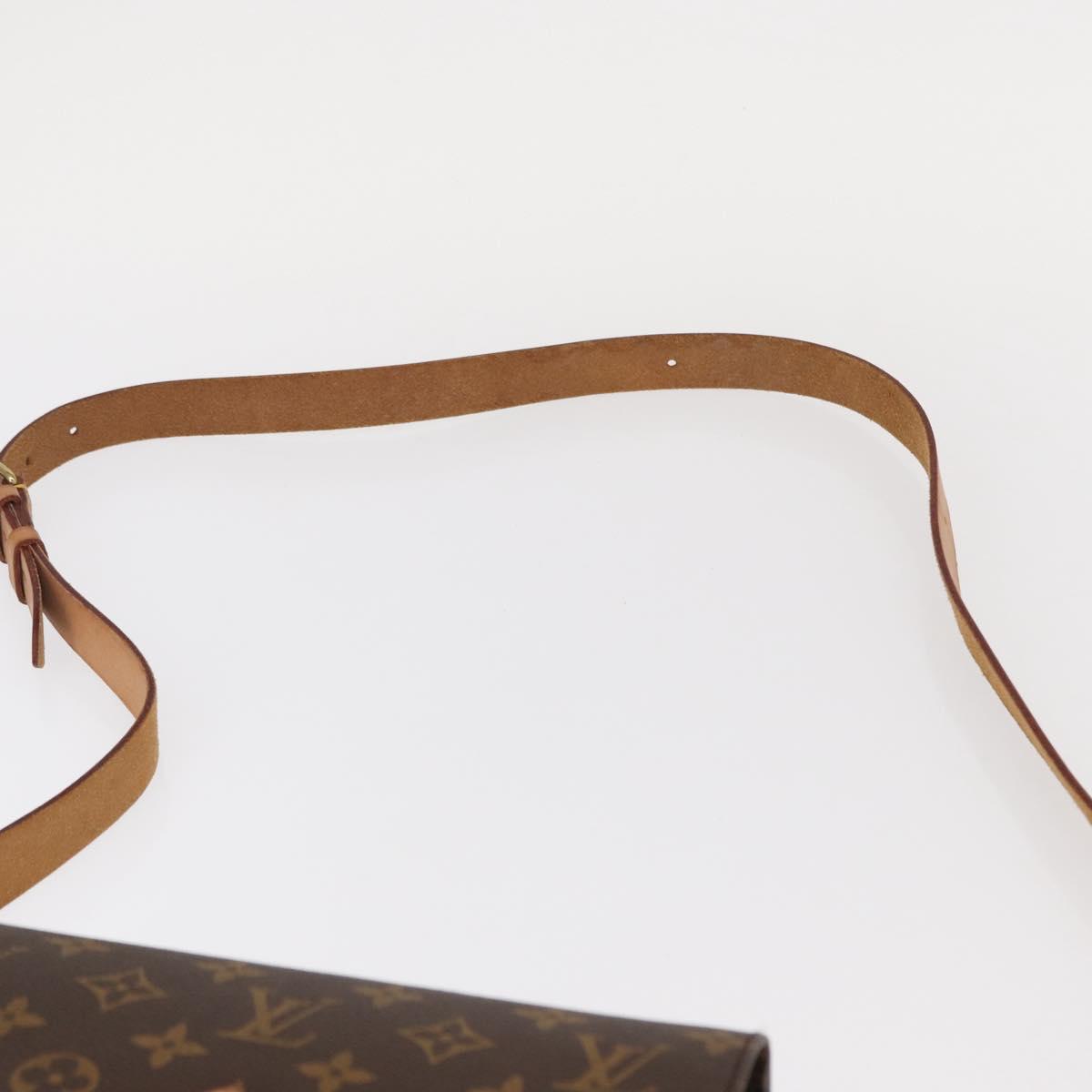 LOUIS VUITTON Monogram Cartouchiere MM Shoulder Bag M51253 LV Auth BA7584
