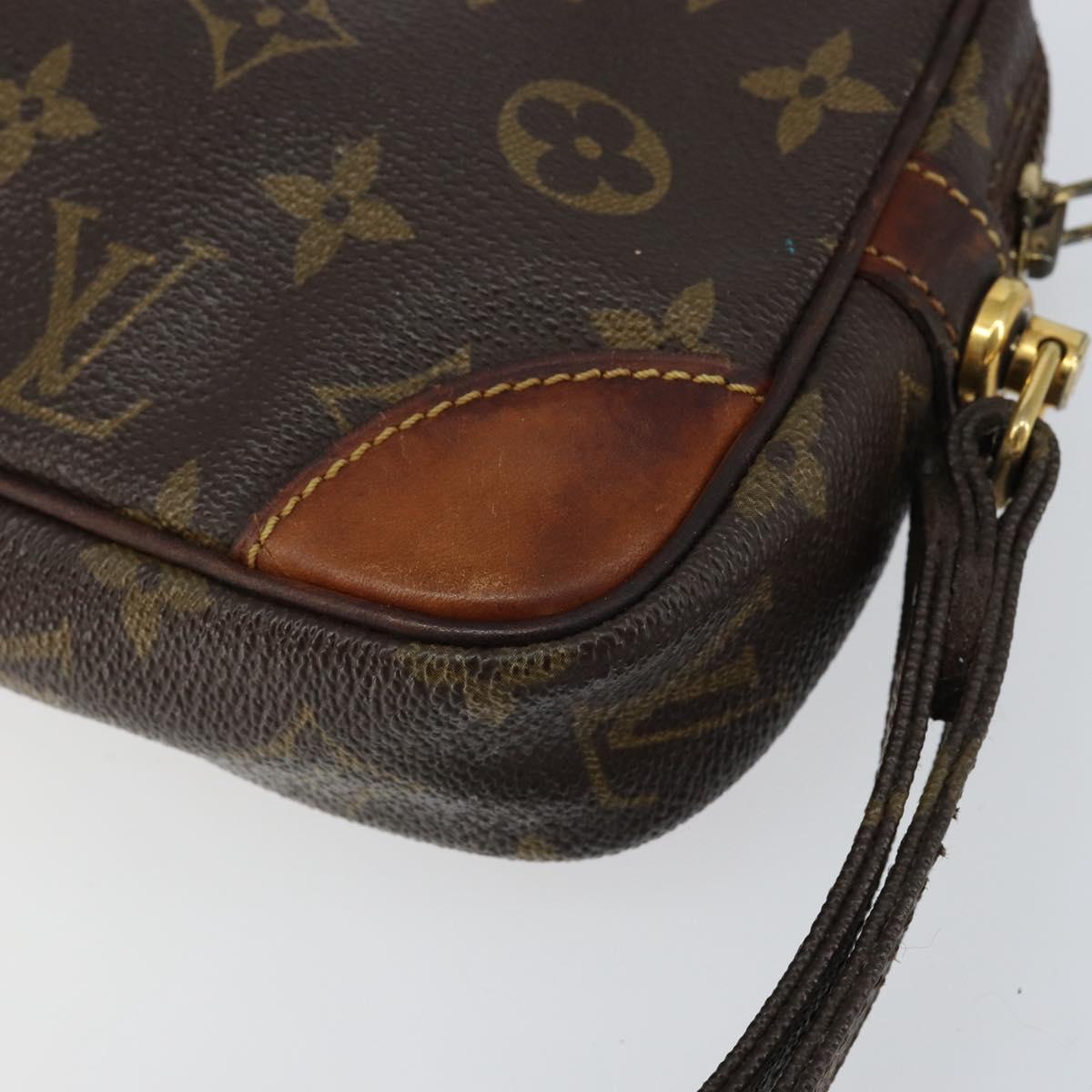 LOUIS VUITTON Monogram Marly Dragonne PM Clutch Bag M51827 LV Auth BA7586