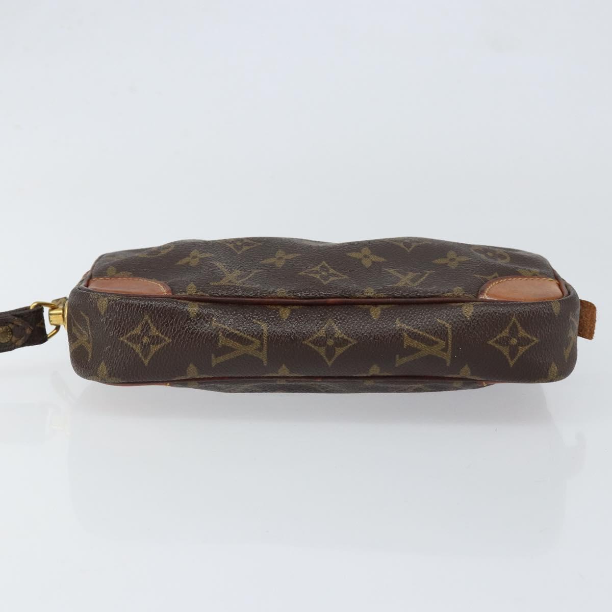 LOUIS VUITTON Monogram Marly Dragonne PM Clutch Bag M51827 LV Auth BA7586