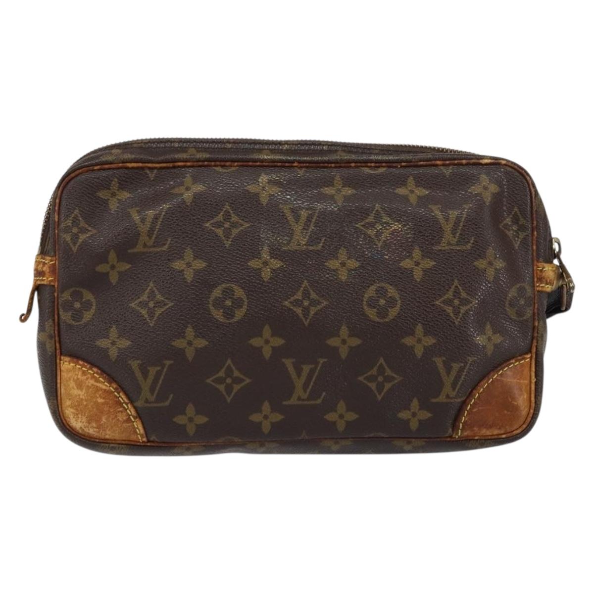 LOUIS VUITTON Monogram Marly Dragonne GM Clutch Bag M51825 LV Auth BA7587