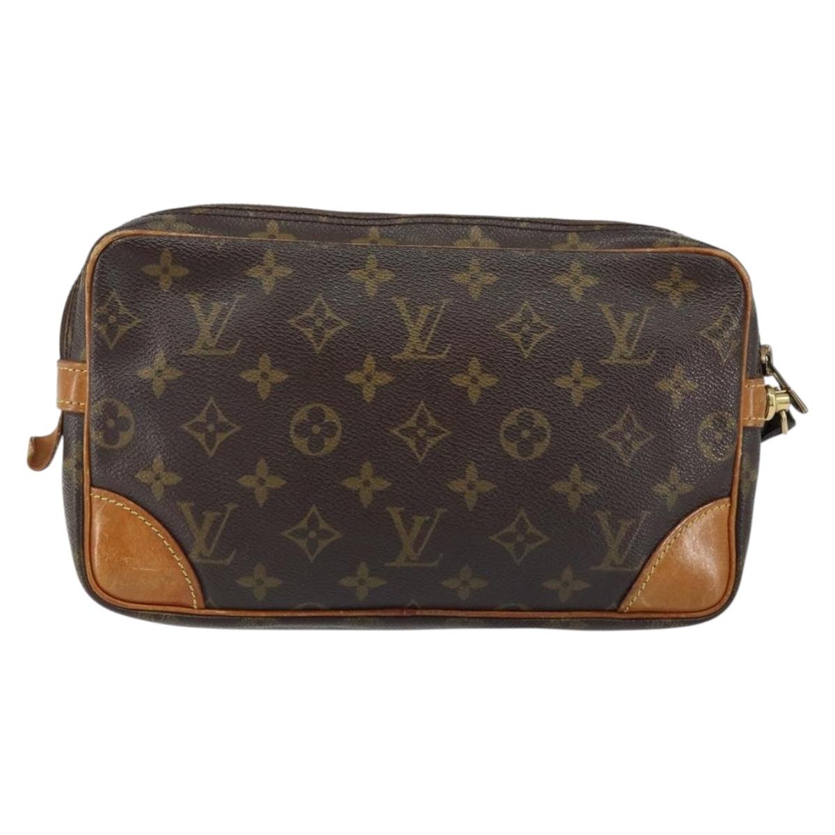LOUIS VUITTON Monogram Marly Dragonne GM Clutch Bag M51825 LV Auth BA7588