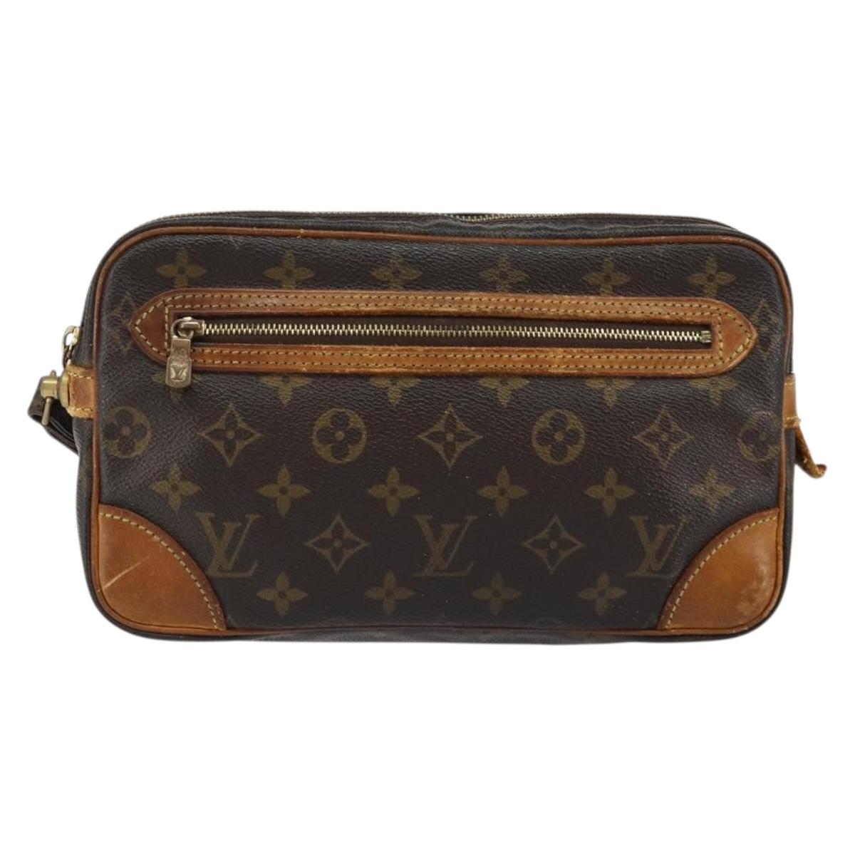 LOUIS VUITTON Monogram Marly Dragonne GM Clutch Bag M51825 LV Auth BA7590
