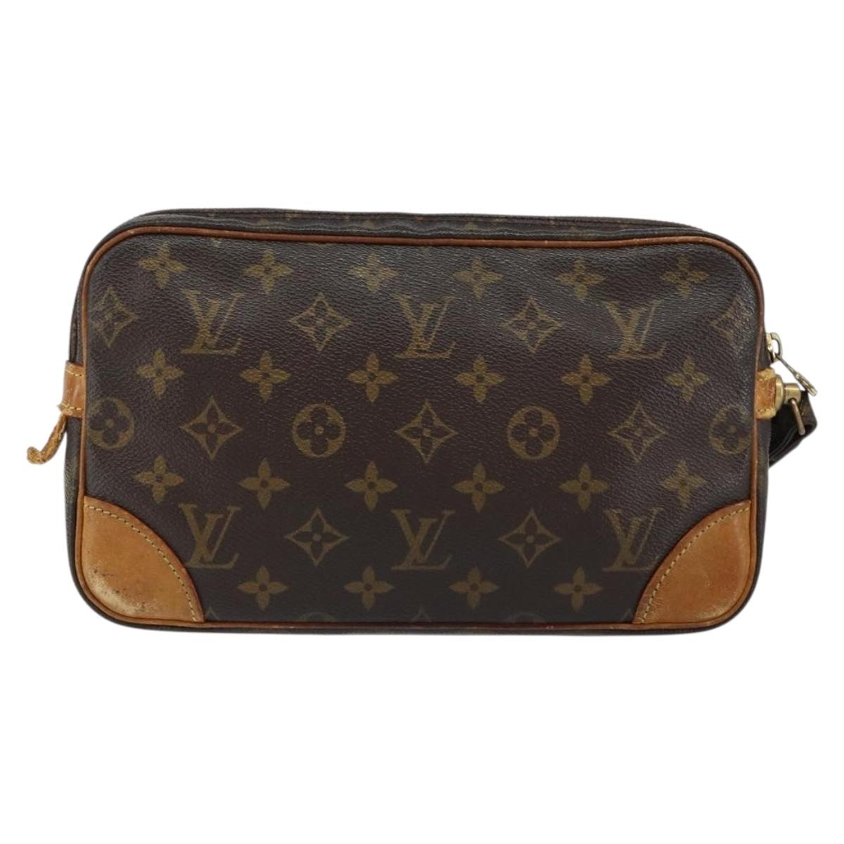 LOUIS VUITTON Monogram Marly Dragonne GM Clutch Bag M51825 LV Auth BA7590