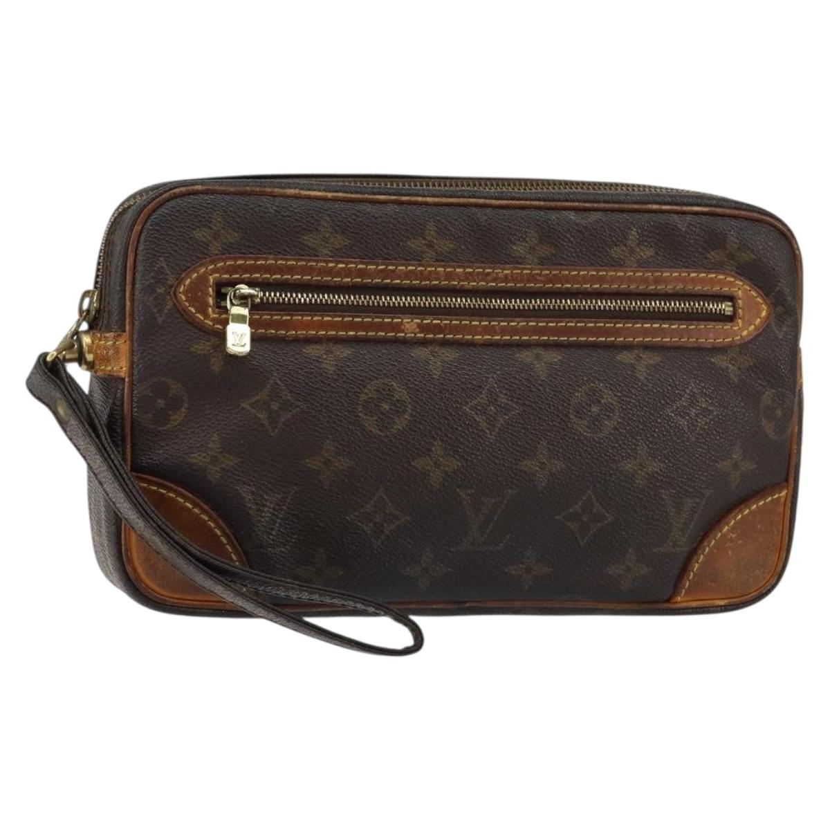 LOUIS VUITTON Monogram Marly Dragonne GM Clutch Bag M51825 LV Auth BA7594