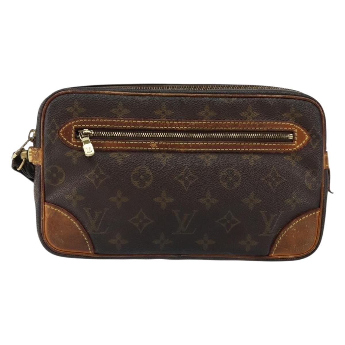 LOUIS VUITTON Monogram Marly Dragonne GM Clutch Bag M51825 LV Auth BA7594