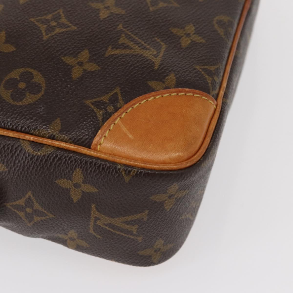 LOUIS VUITTON Monogram Compiegne 28 Clutch Bag M51845 LV Auth BA7595