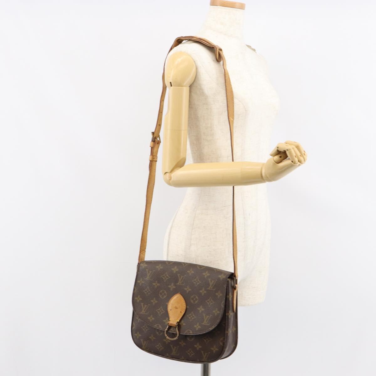 LOUIS VUITTON Monogram Saint Cloud GM Shoulder Bag M51242 LV Auth BA7598