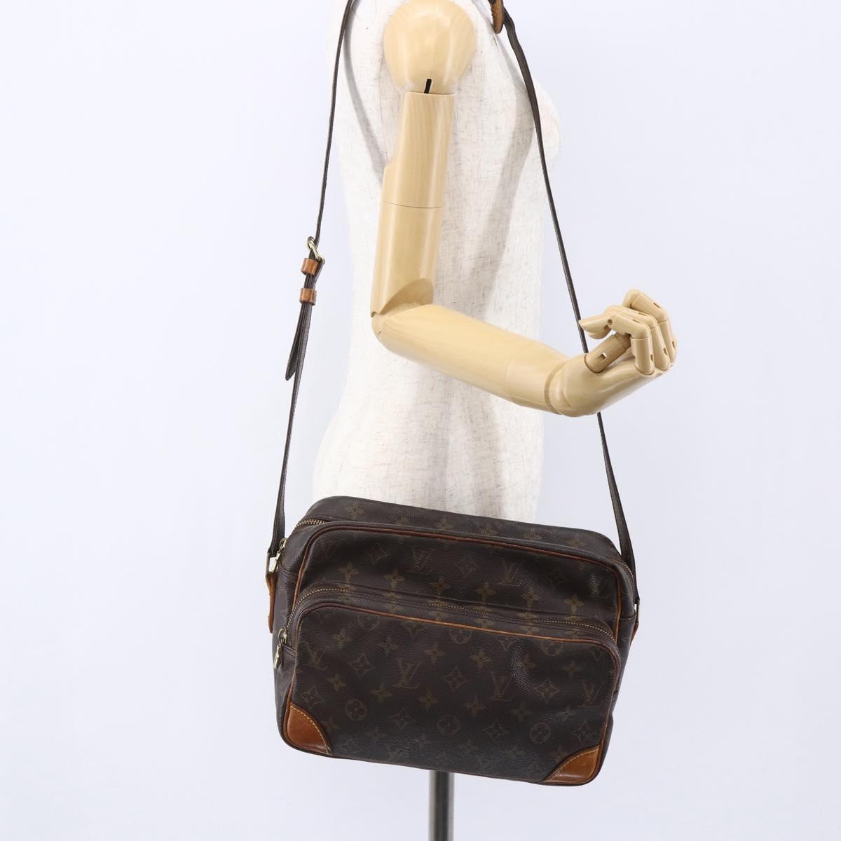 LOUIS VUITTON Monogram Nile Shoulder Bag M45244 LV Auth BA7600