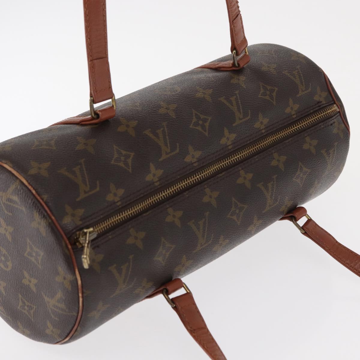 LOUIS VUITTON Monogram Papillon 30 Hand Bag M51385 LV Auth BA7602