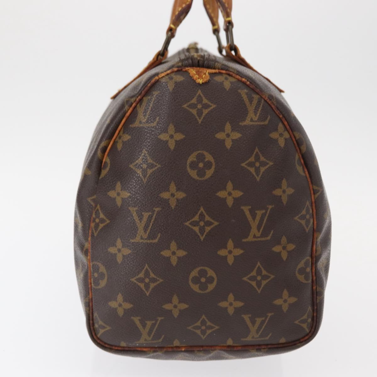 LOUIS VUITTON Monogram Speedy 30 Hand Bag M41526 LV Auth BA7609