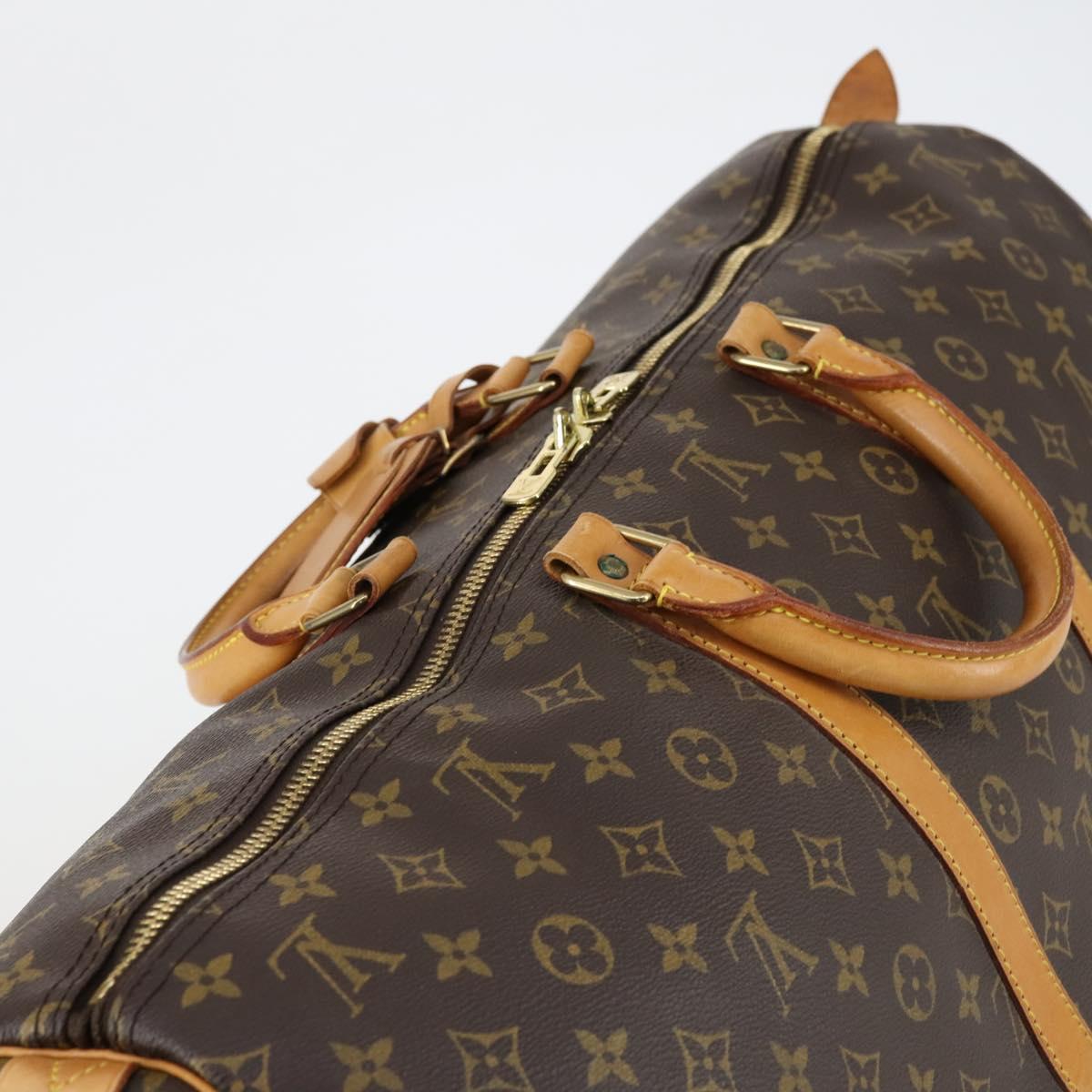 LOUIS VUITTON Monogram Keepall 55 Boston Bag M41424 LV Auth BA7612