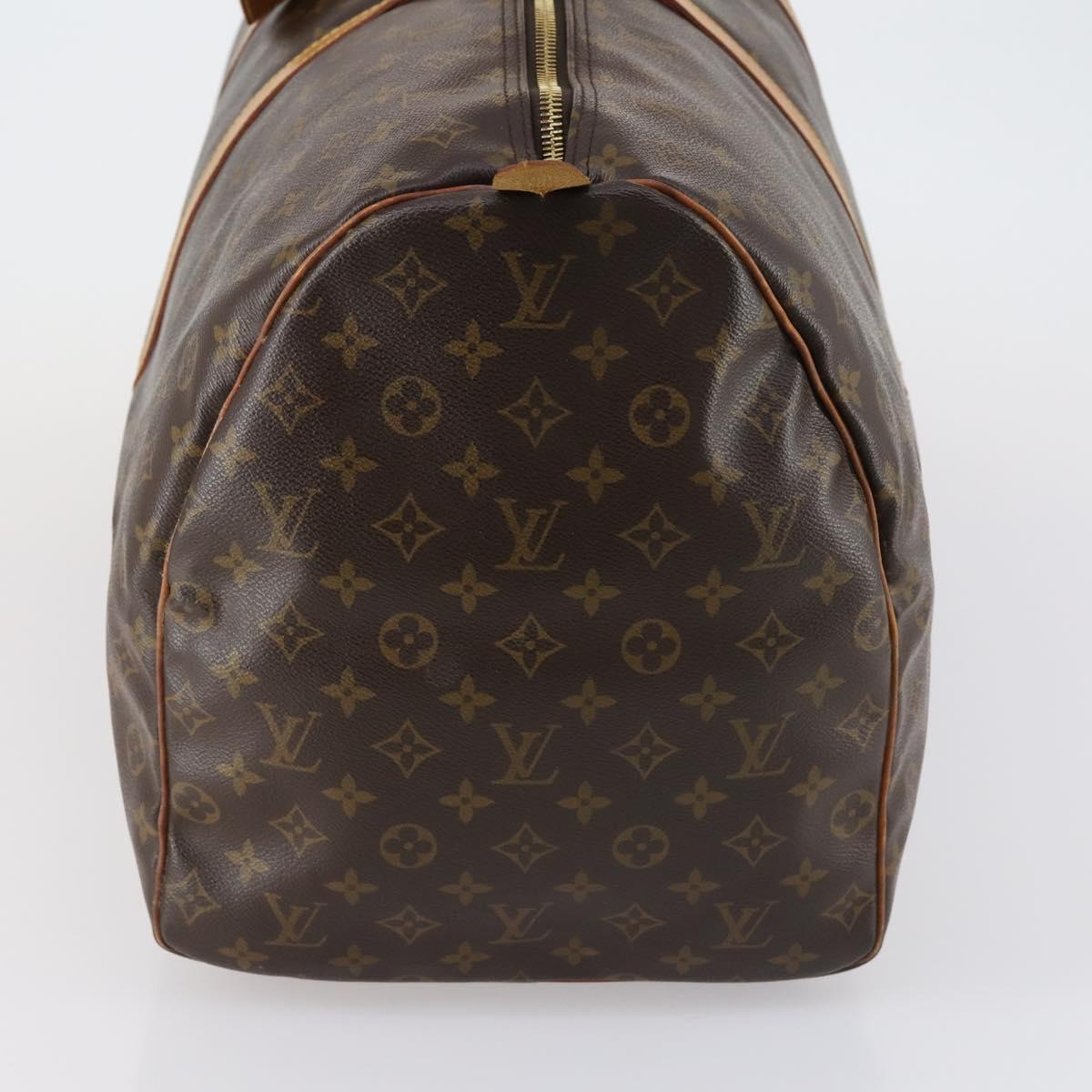 LOUIS VUITTON Monogram Keepall 60 Boston Bag M41422 LV Auth BA7615
