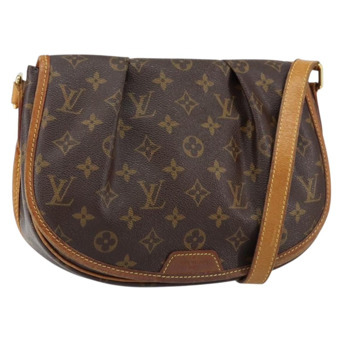 LOUIS VUITTON Monogram Menilmontant PM Shoulder Bag M40474 LV Auth BA7616