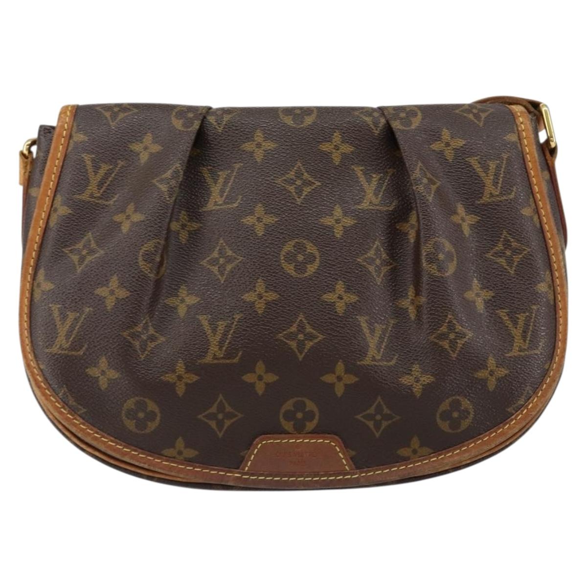 LOUIS VUITTON Monogram Menilmontant PM Shoulder Bag M40474 LV Auth BA7616