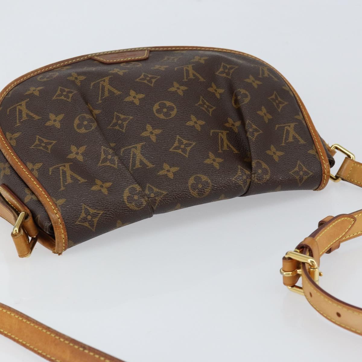 LOUIS VUITTON Monogram Menilmontant PM Shoulder Bag M40474 LV Auth BA7616