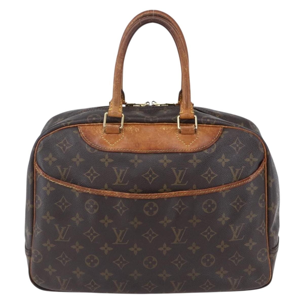 LOUIS VUITTON Monogram Deauville Hand Bag M47270 LV Auth BA7617