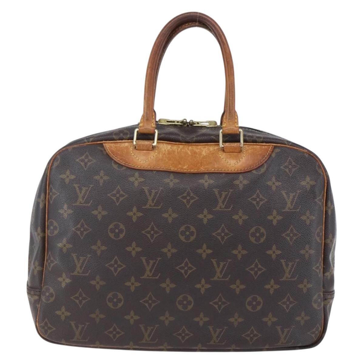 LOUIS VUITTON Monogram Deauville Hand Bag M47270 LV Auth BA7617