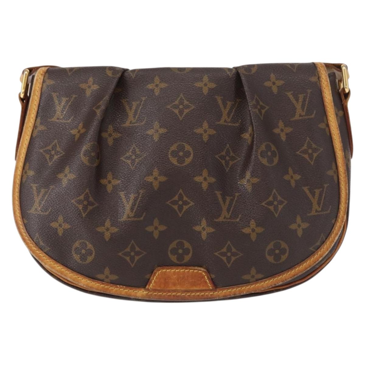 LOUIS VUITTON Monogram Menilmontant PM Shoulder Bag M40474 LV Auth BA7618