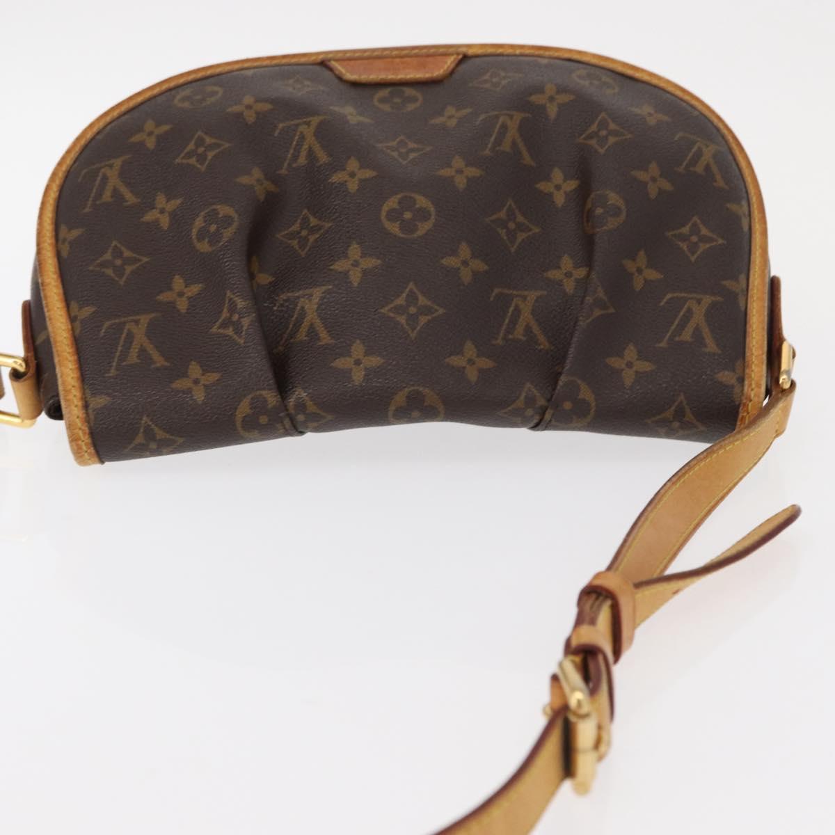 LOUIS VUITTON Monogram Menilmontant PM Shoulder Bag M40474 LV Auth BA7618