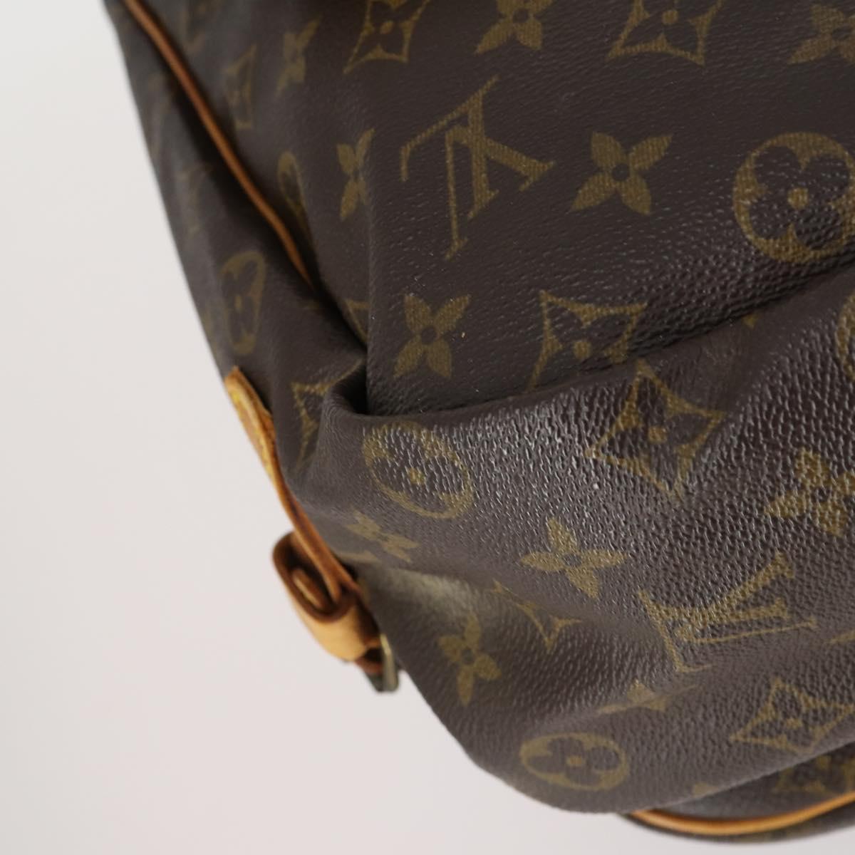 LOUIS VUITTON Monogram Saumur 35 Shoulder Bag M42254 LV Auth BA7620