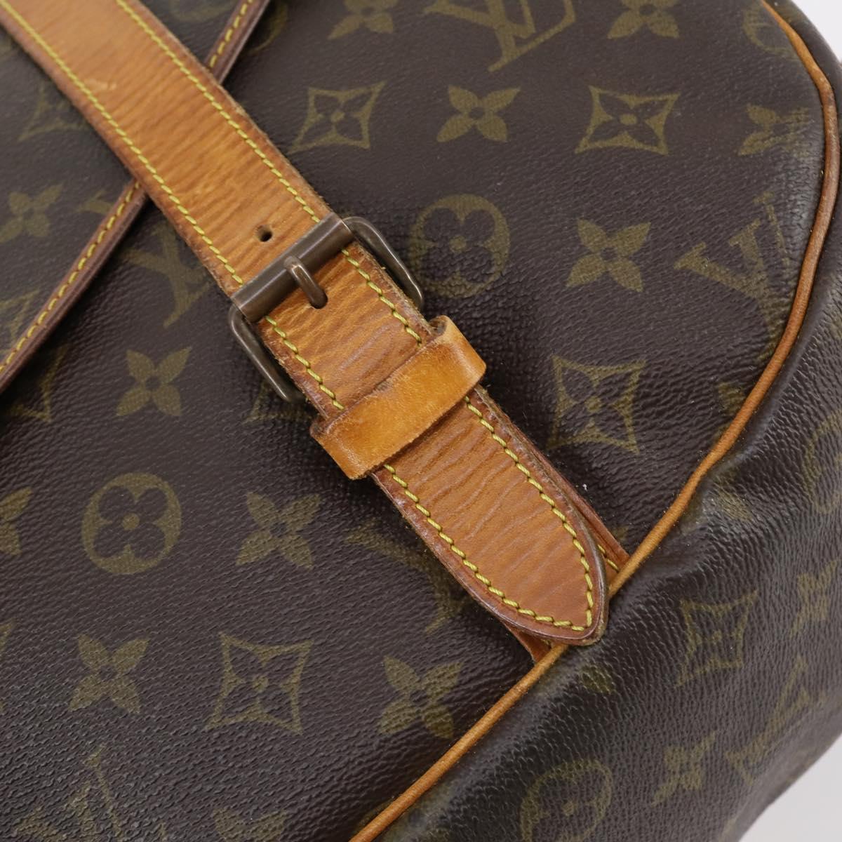 LOUIS VUITTON Monogram Saumur 43 Shoulder Bag M42252 LV Auth BA7621