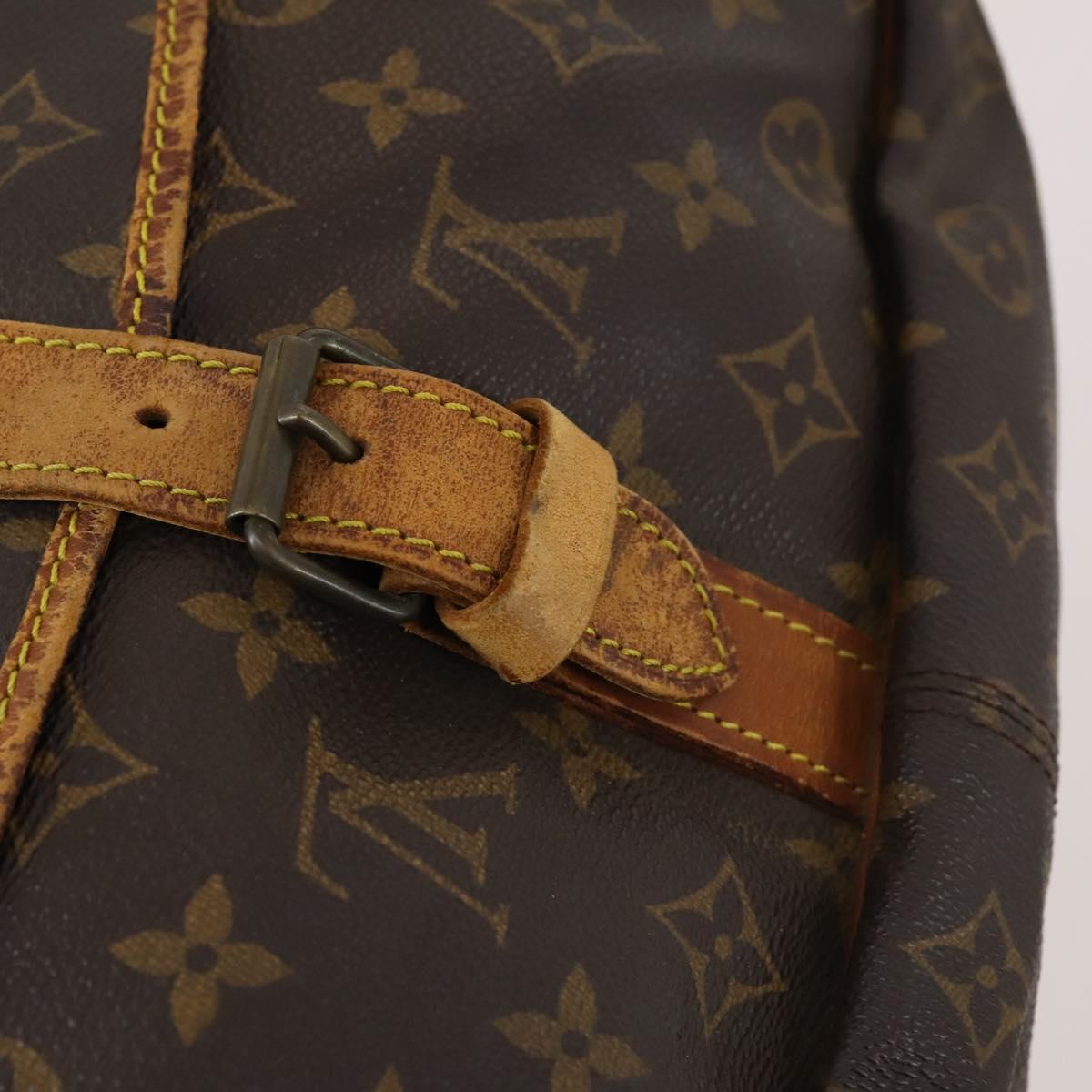 LOUIS VUITTON Monogram Saumur 35 Shoulder Bag M42254 LV Auth BA7622