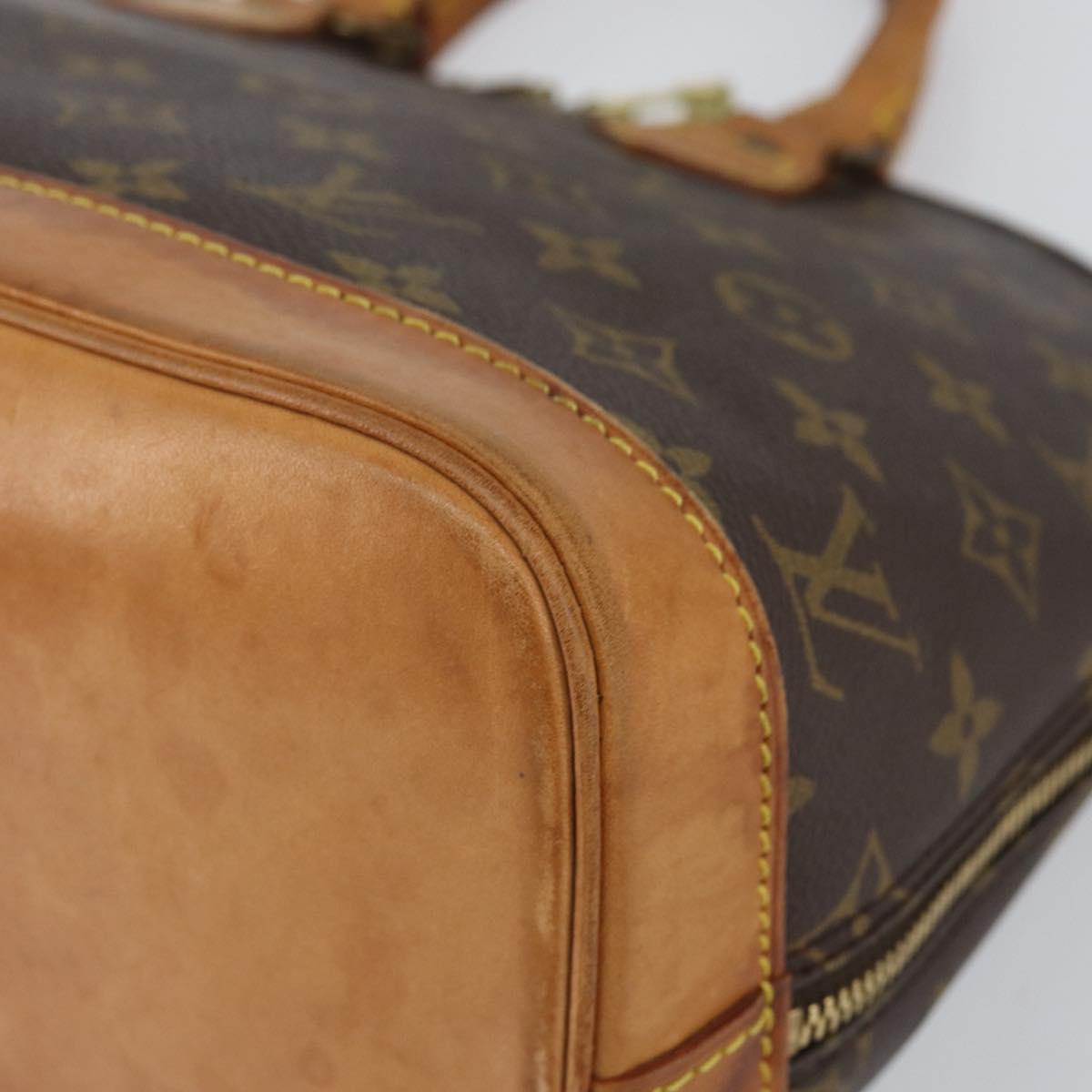 LOUIS VUITTON Monogram Alma Hand Bag M51130 LV Auth BA7631
