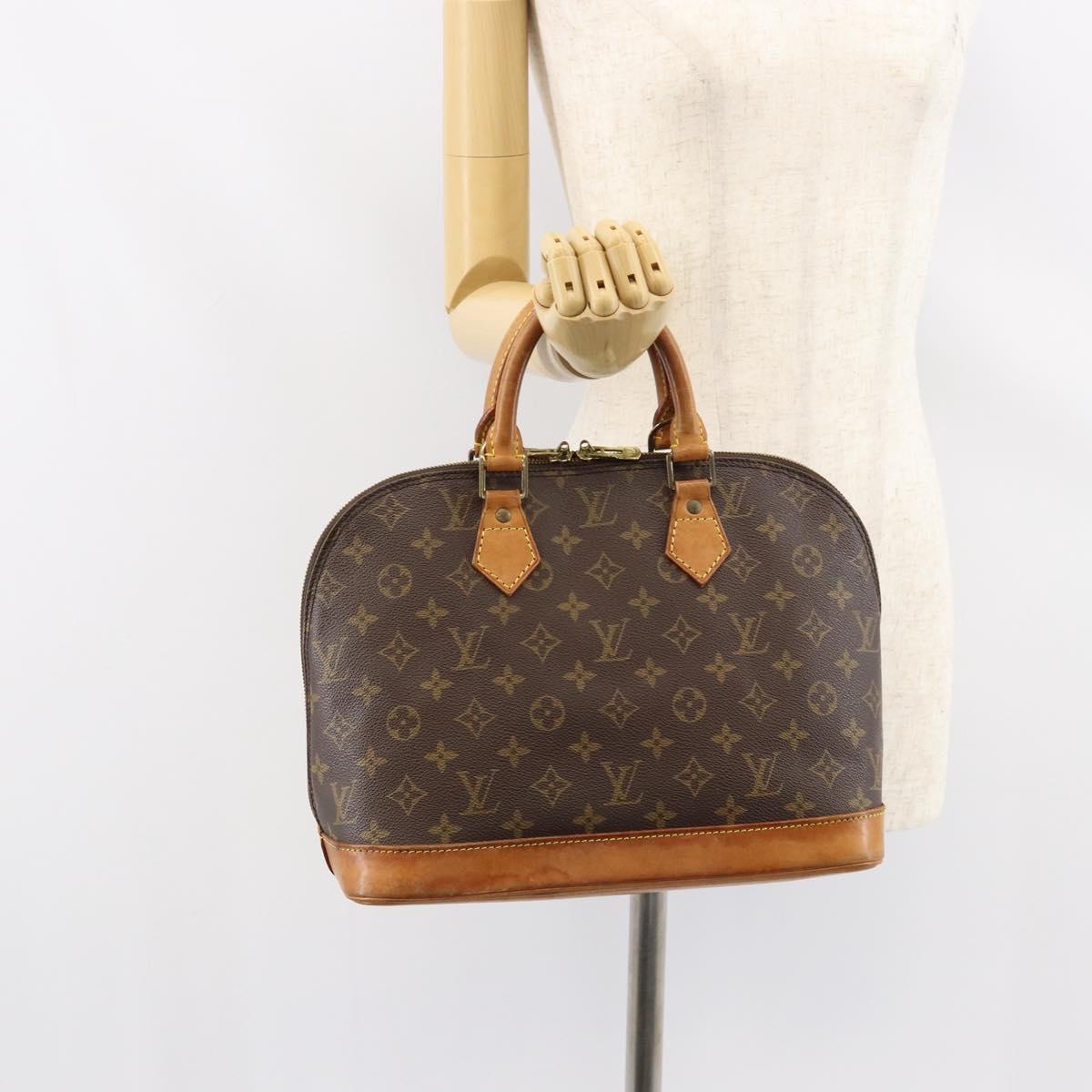 LOUIS VUITTON Monogram Alma Hand Bag M51130 LV Auth BA7631