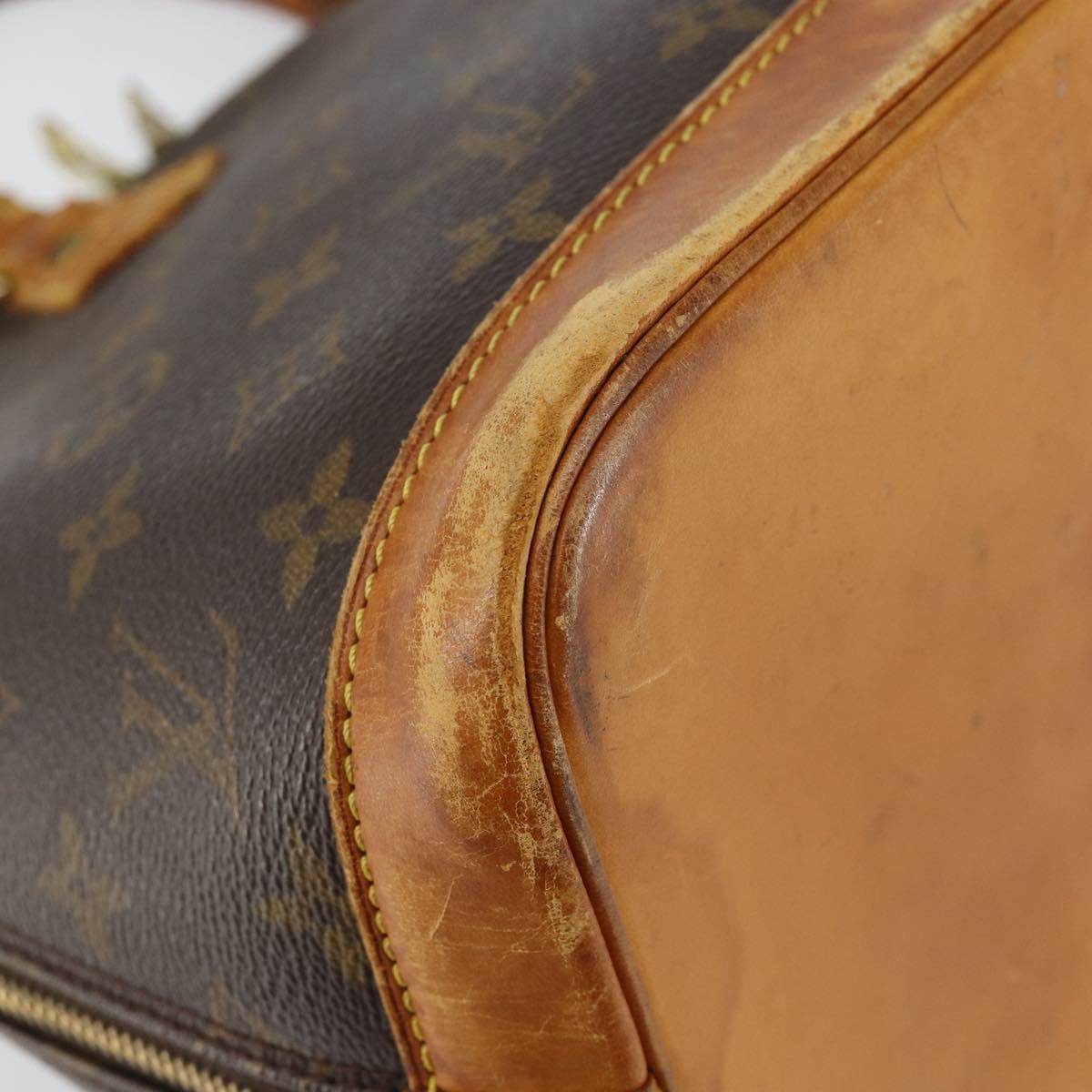 LOUIS VUITTON Monogram Alma Hand Bag M51130 LV Auth BA7632