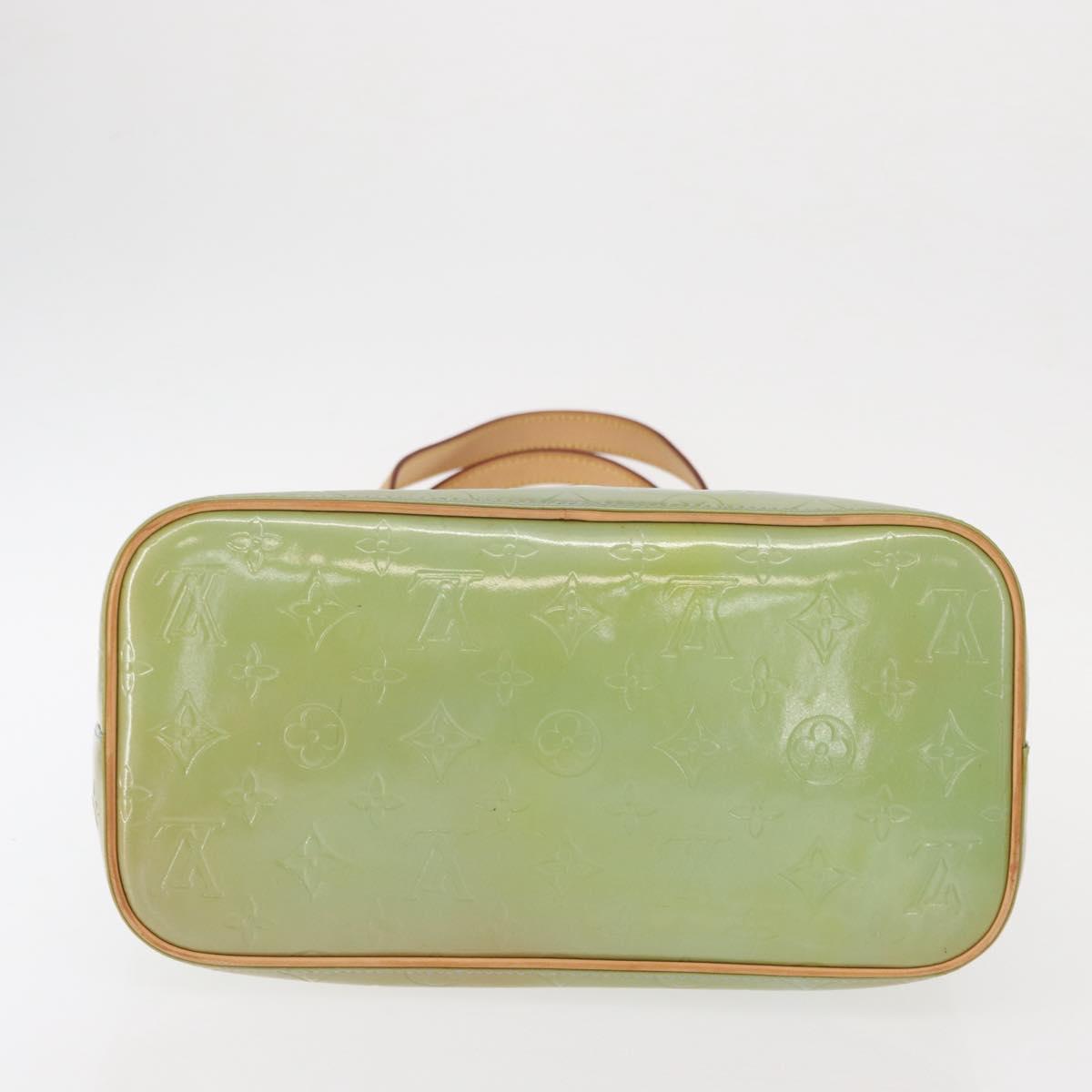 LOUIS VUITTON Monogram Vernis Houston Hand Bag Baby Blue M91005 LV Auth BA7640