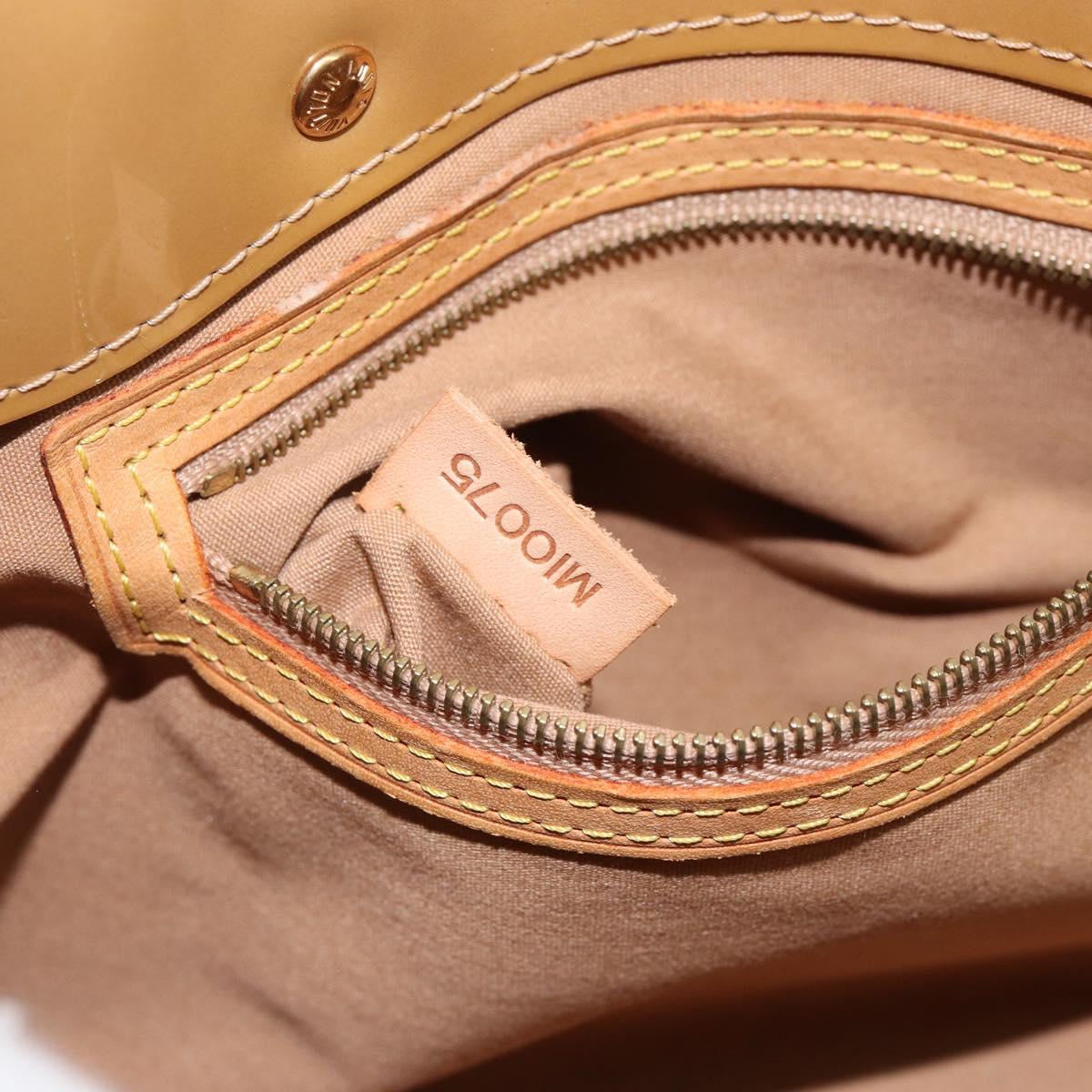 LOUIS VUITTON Monogram Vernis Reade PM Hand Bag Noisette M91334 LV Auth BA7642