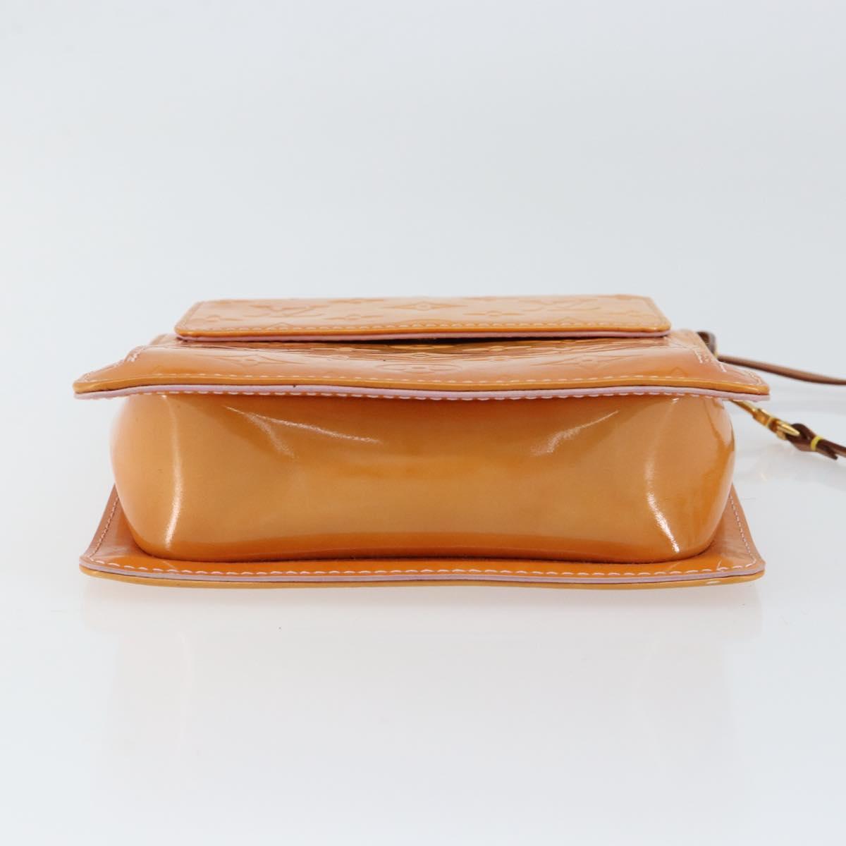 LOUIS VUITTON Vernis Motto Accessory Pouch Marshmallow Pink M91312 Auth BA7644